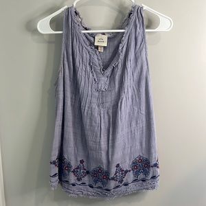 Embroidered tank top